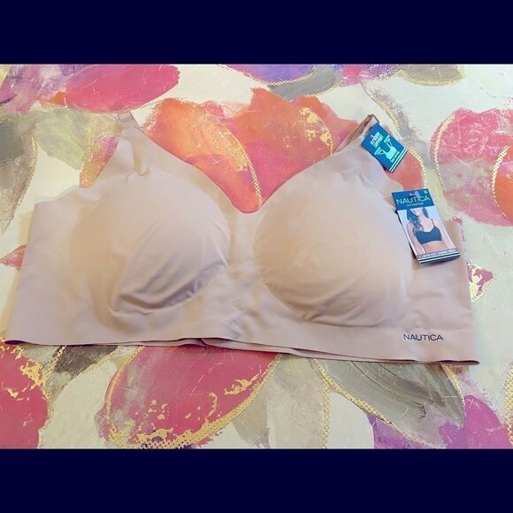 💥Nautica intimates 2 Laser -Cut Lounge Bras XL - Picture 1 of 14